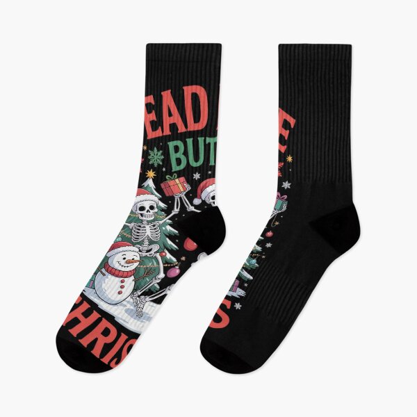 Item preview, Skeleton When You're Dead Inside but It's Christmas Skeleton designed and sold by DrewLeuschke.