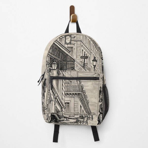Item preview, Victorian Café de Paris Streetscape designed and sold by Glitchart66.