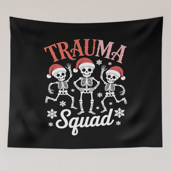 Item preview, Skeleton Dancing Trauma Nurse Christmas Xmas Funny designed and sold by AmparoBoyle.