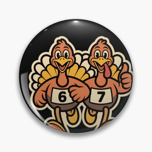 Item preview, Turkey Trot Training Crew — 6 & 7 = 67 (Retro Sticker Style) designed and sold by pkk72.