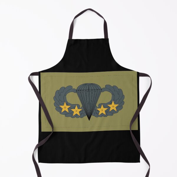 Item preview, Badge - Army - Parachutist - Basic - 4 Combat Star - Subdued X 300 designed and sold by Military Insignia Products.