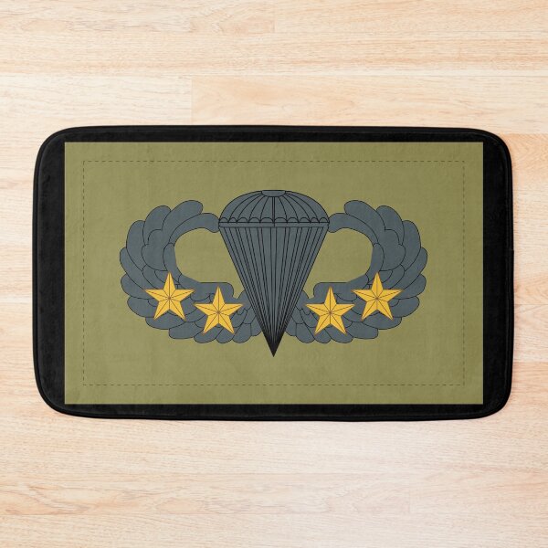 Item preview, Badge - Army - Parachutist - Basic - 4 Combat Star - Subdued X 300 designed and sold by Military Insignia Products.