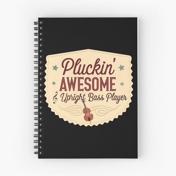 Item preview, Funny Upright Bass Quote — “Pluckin’ Awesome” Jazz Music  designed and sold by VividOrganica.