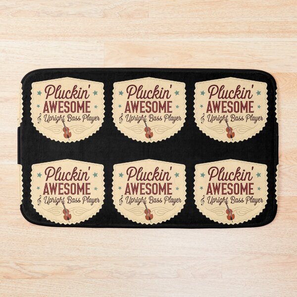 Item preview, Funny Upright Bass Quote — “Pluckin’ Awesome” Jazz Music  designed and sold by VividOrganica.