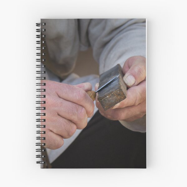Item preview, Craftsman Sharpening Knife With Whetstone In Workshop: Close-Up Of Focused Hands designed and sold by Nmallia.