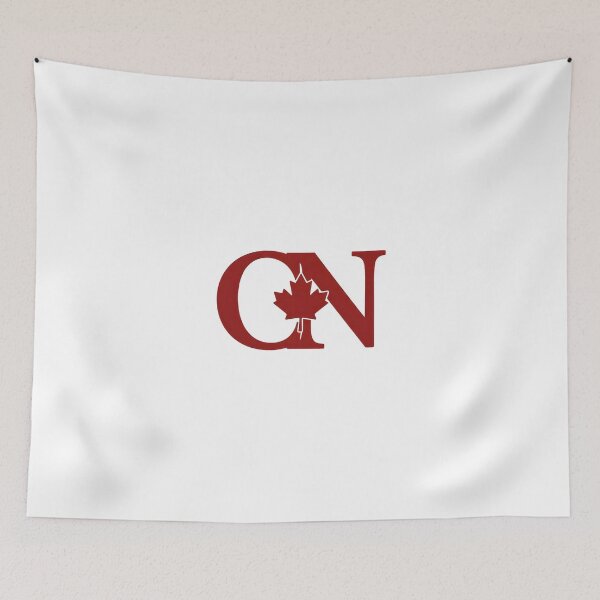 Item preview, CN Canada Monogram Maple Leaf Minimalist designed and sold by Paper Drip.