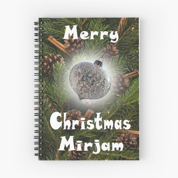 Item preview, Merry Christmas Mirjam - Pine & Cinnamon with Glass Bauble :) designed and sold by Myriel-Myriel.