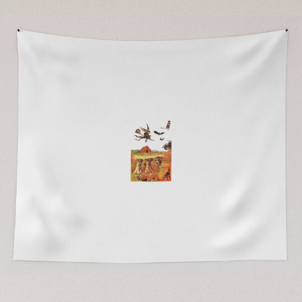 Item preview, Vintage Halloween Witch Flying Over Pumpkin Patch designed and sold by westtricks.