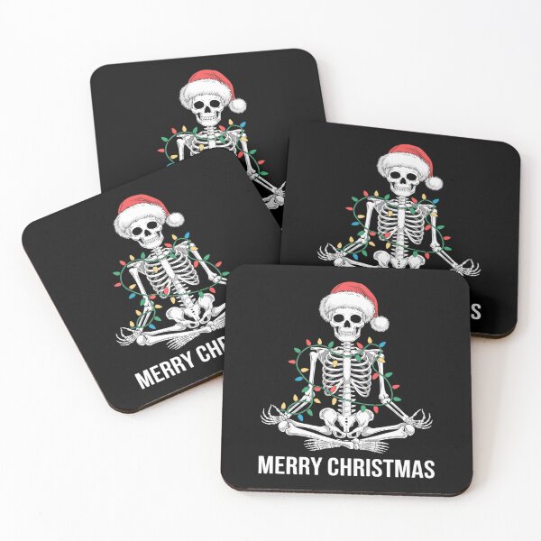 Item preview, skeleton do yoga ugly christmas designed and sold by RansomFlatley.