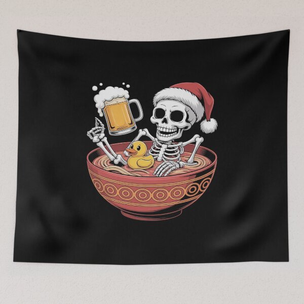 Item preview, Skeleton On Ramen Christmas Pajama Cool Japanese Food X-Mas designed and sold by AmparoBoyle.
