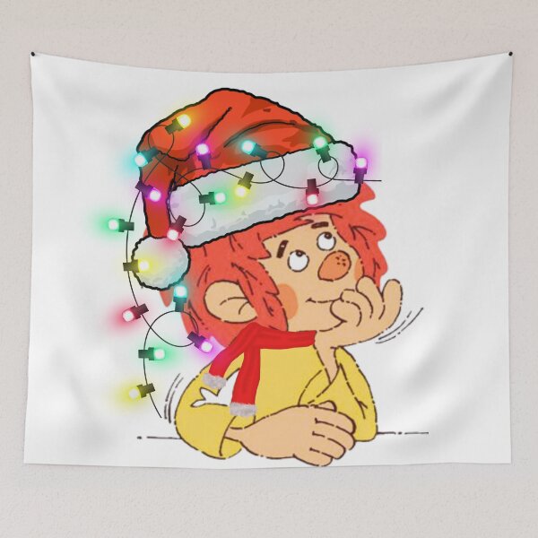 Item preview, Pumuckl mit Weihnachtsmannmütze designed and sold by DieViolettHund.