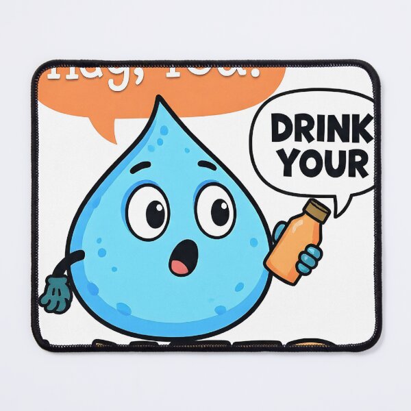 Item preview, Cute Water Drop Hydration Reminder designed and sold by UniquetyDesign.