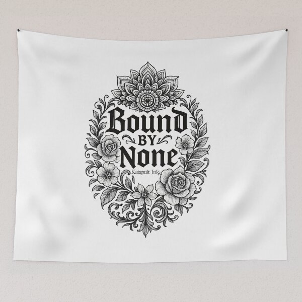 Item preview, “Bound by None – Ornamental Tattoo Art Tee” designed and sold by Katapultink.