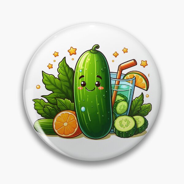 Item preview, Summer cucumber cartoon designed and sold by RosaZafferano.