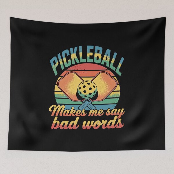 Item preview, Pickleball Makes Me Say Bad Words Humor Players  designed and sold by THagBlue.