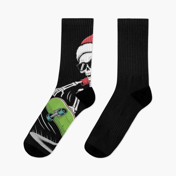 Item preview, Skateboarding Skeleton Christmas X-mas Bones Skateboard designed and sold by AmparoBoyle.
