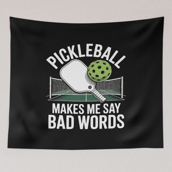 Item preview, Pickleball Makes Me Say Bad Words Paddle Ball Players  designed and sold by THagBlue.