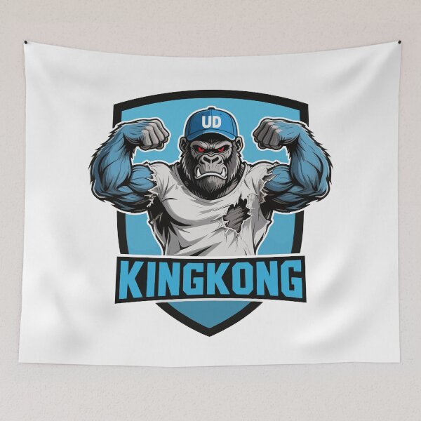 Item preview, Muscular Gorilla Mascot King Kong designed and sold by fadilow.