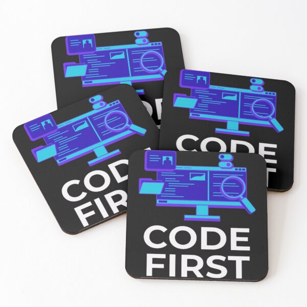 Item preview, Code First Tech Minimalist Design for Programmers designed and sold by Alfisidiq.