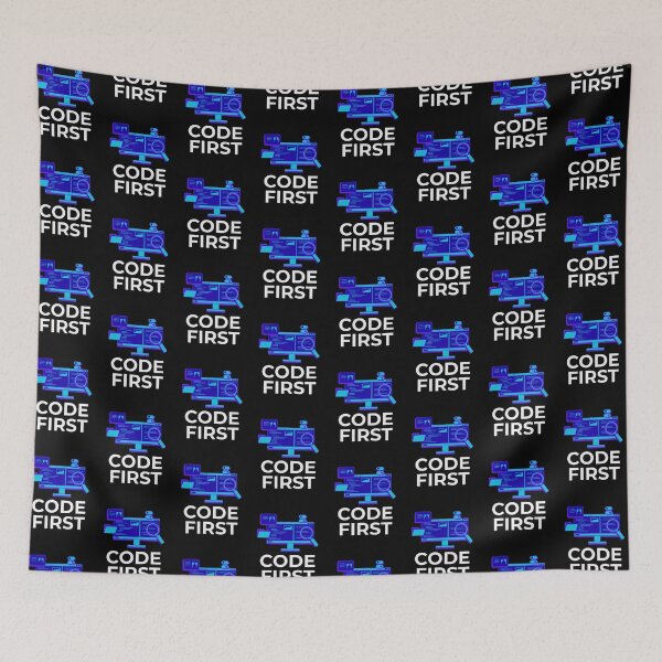 Item preview, Code First Tech Minimalist Design for Programmers designed and sold by Alfisidiq.