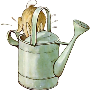 Artwork thumbnail, Peter Rabbit Escaping by Amy Olsen