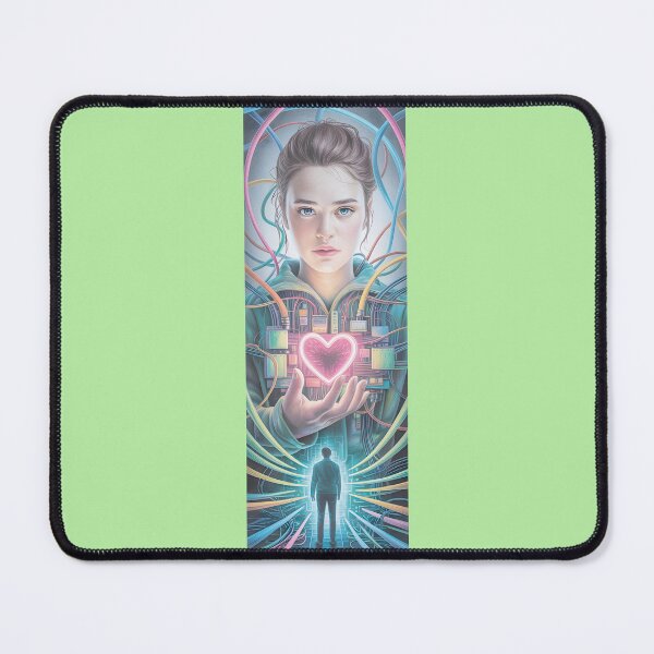 Item preview, Neon Heart Circuitry Portrait Png By Merch, Limited Edition designed and sold by KILEYMARGSHOP.