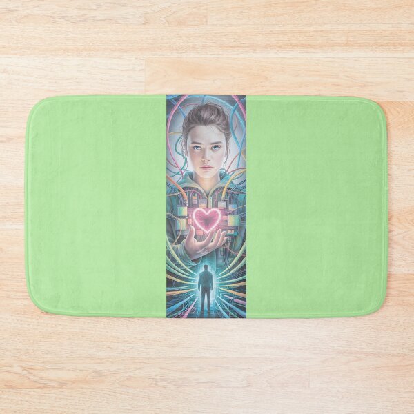 Item preview, Neon Heart Circuitry Portrait Png By Merch, Limited Edition designed and sold by KILEYMARGSHOP.