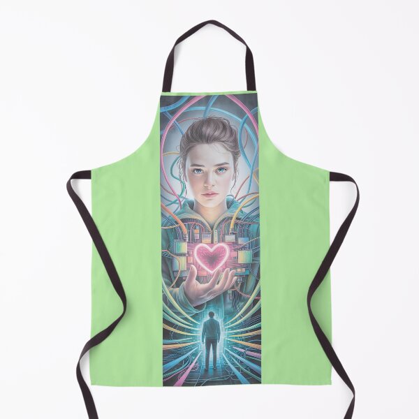 Item preview, Neon Heart Circuitry Portrait Png By Merch, Limited Edition designed and sold by KILEYMARGSHOP.
