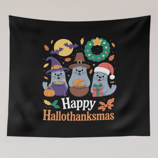 Item preview, Seal Thanksgiving Merry Christmas Happy Hallothanksmas Seal designed and sold by RayArmstrong.
