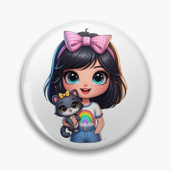 Item preview, Cat and Girl designed and sold by RosaZafferano.