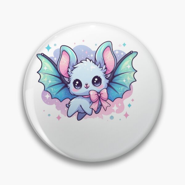 Item preview, Kawaii Fantasy Bat with Sparkly Wings and Bow designed and sold by TeeMoods.