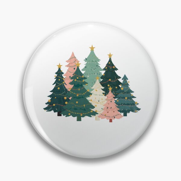 Artikelvorschau, Aquarell Weihnachtsbäume, rosa Baum-Design entworfen und verkauft von DesignDenDo ⭐⭐⭐⭐⭐.