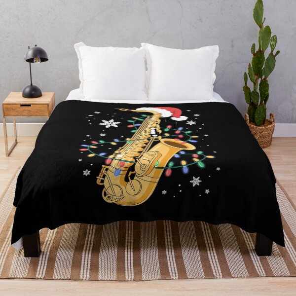 Item preview, Saxophone Music Lover Xmas Lights Santa Saxophone Christmas designed and sold by RayArmstrong.