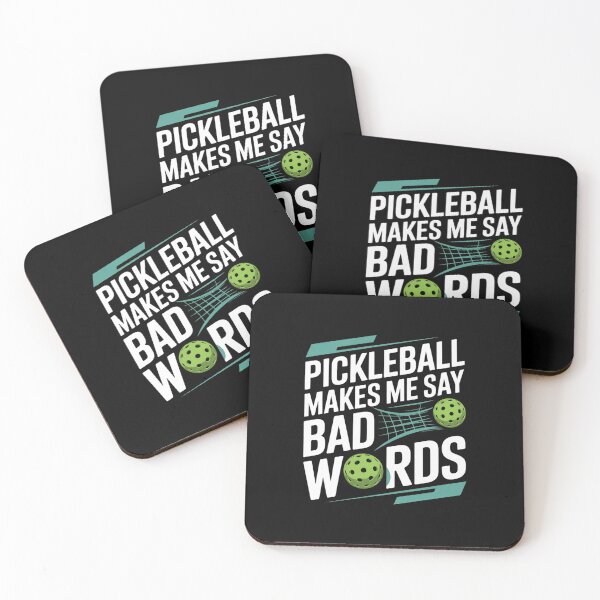 Item preview, Pickleball Makes Me Say Bad Words with Paddle and Ball  designed and sold by THagBlue.