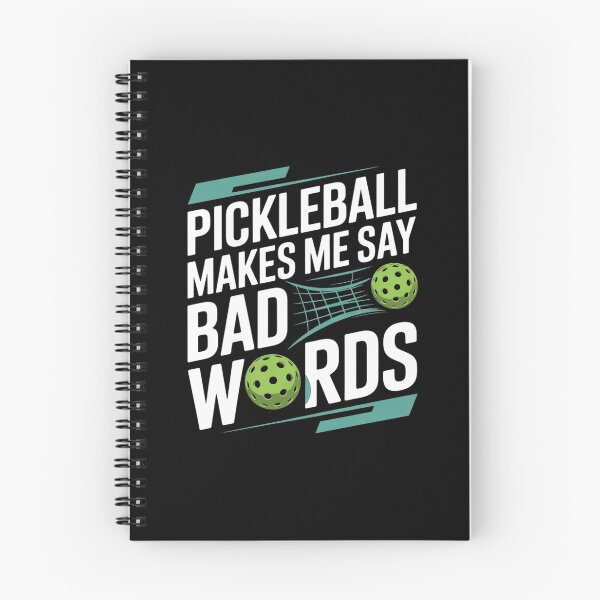 Item preview, Pickleball Makes Me Say Bad Words with Paddle and Ball  designed and sold by THagBlue.