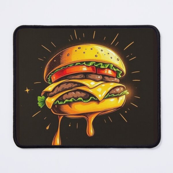 Item preview, Tasty Burger Cartoon Style Artwork designed and sold by NivyasArtistry.