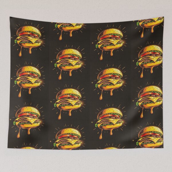 Item preview, Tasty Burger  Cartoon Style Artwork  designed and sold by NivyasArtistry.