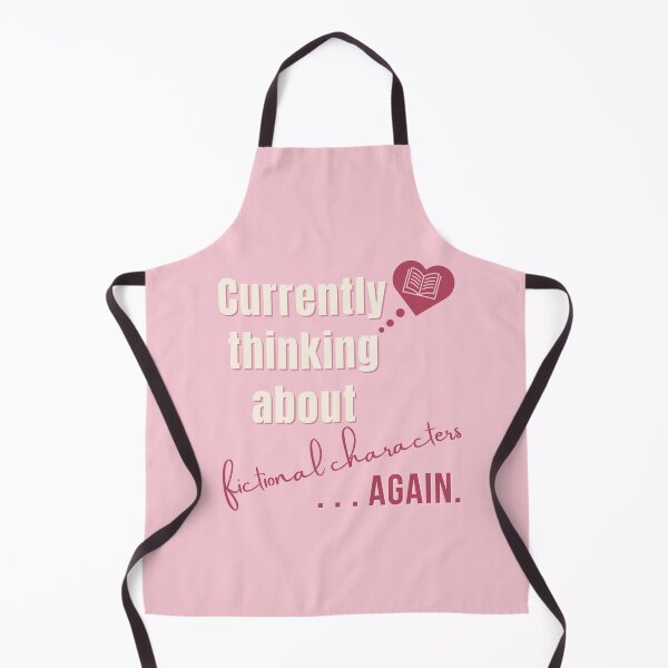 Item preview, Currently Thinking About Fictional Characters Again | Funny Book Lover Quote Design designed and sold by Petal & Flame.