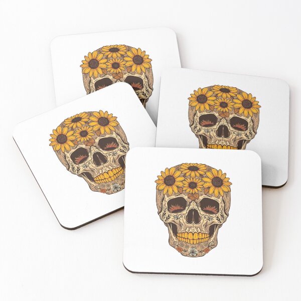 Item preview, Groovy Floral Skull designed and sold by VibeTCreations.