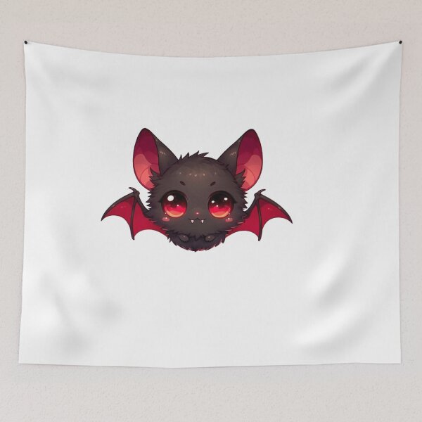 Item preview, Chibi Vampire Bat with Red Eyes – Kawaii Gothic Cutie designed and sold by TeeMoods.