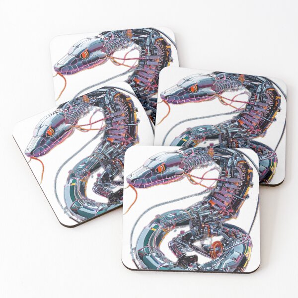 Item preview, Cybernetic Snake | "Futuristic Metallic Serpent with Visible Circuits" designed and sold by Naturalite19.