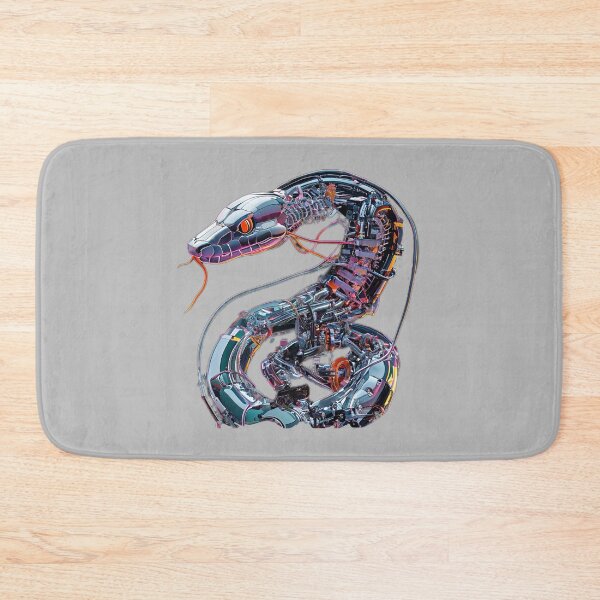 Item preview, Cybernetic Snake | "Futuristic Metallic Serpent with Visible Circuits" designed and sold by Naturalite19.