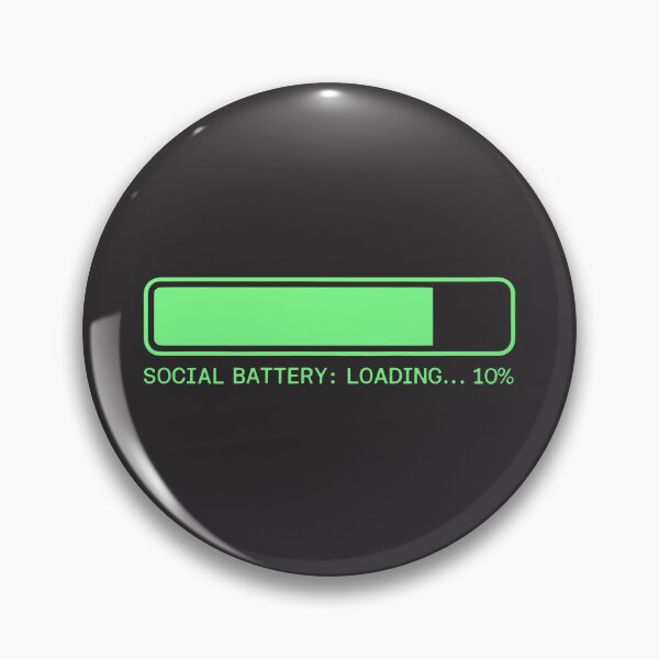 Item preview, Social Battery Loading at 10 Percent designed and sold by SplashTastic.