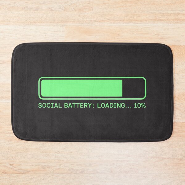 Item preview, Social Battery Loading at 10 Percent designed and sold by SplashTastic.