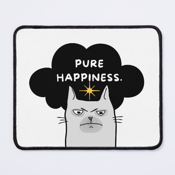 Item preview, Pure Happiness Grumpy Cat Sarcastic Quote Design designed and sold by miuica.
