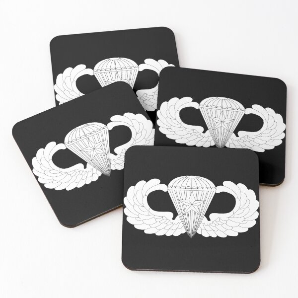 Item preview, Badge - Army - Parachutist - Basic - 5 Combat Star - LA X 300 designed and sold by Military Insignia Products.