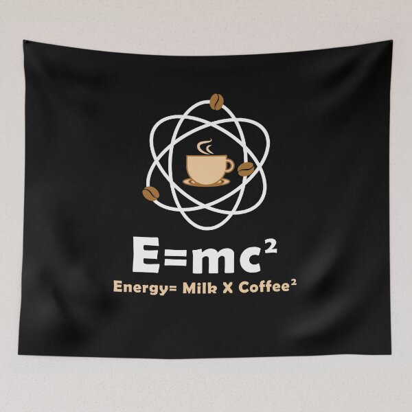 Item preview, E=mc² Funny Physicist Quote Coffee Energy Physics designed and sold by Lenny Stahl.