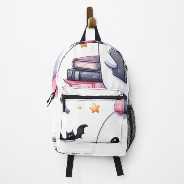 Item preview, Cute Bookish Ghost with Bow – Kawaii Spooky Reader designed and sold by TeeMoods.
