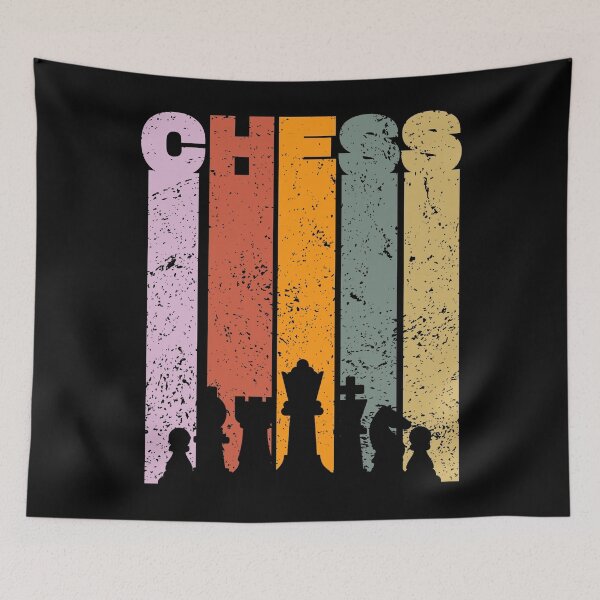 Item preview, Vintage Sunset Chess Pieces, Queen, King, Chess Player Lover Gamer designed and sold by dmr studio.