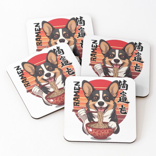 Item preview, Corgi Dog Eating Ramen designed and sold by BKDIGITALSHOP.